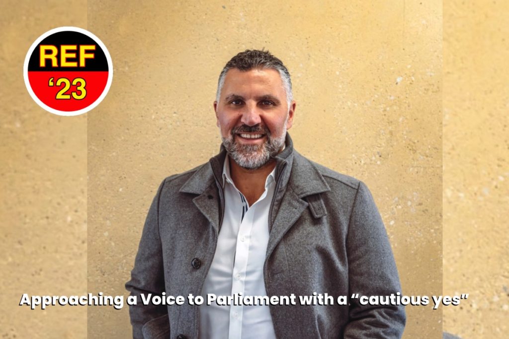 Jason Mifsud Ref 23 Gunditjmara man Jason Mifsud is approaching the Referendum with a Cautious Yes